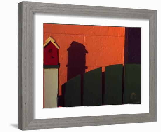 Bench in Town of Palouse, Washington, USA-Janell Davidson-Framed Photographic Print