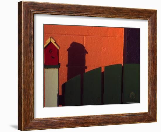 Bench in Town of Palouse, Washington, USA-Janell Davidson-Framed Photographic Print