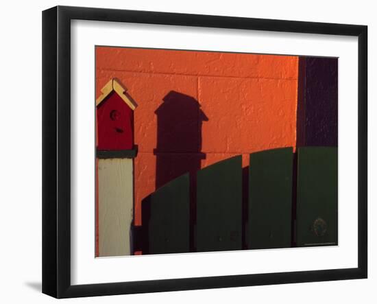 Bench in Town of Palouse, Washington, USA-Janell Davidson-Framed Photographic Print