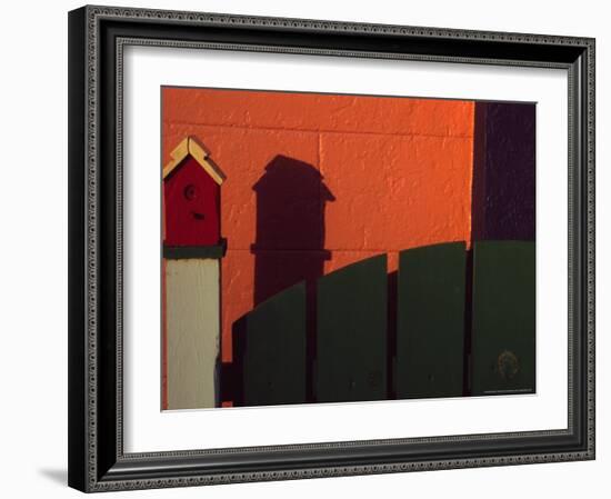 Bench in Town of Palouse, Washington, USA-Janell Davidson-Framed Photographic Print