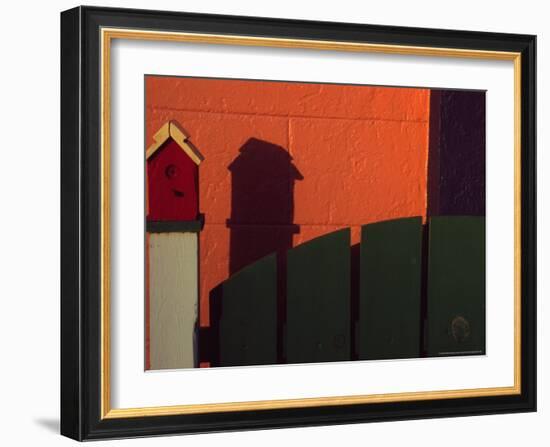 Bench in Town of Palouse, Washington, USA-Janell Davidson-Framed Photographic Print