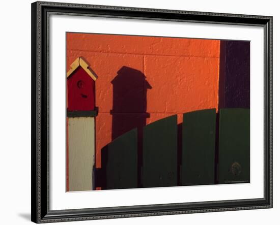 Bench in Town of Palouse, Washington, USA-Janell Davidson-Framed Photographic Print