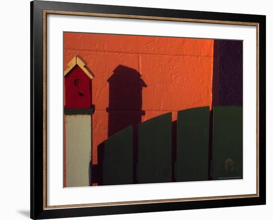 Bench in Town of Palouse, Washington, USA-Janell Davidson-Framed Photographic Print