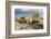 Bench with Lindisfarne Castle, Holy Island, Northumberland-Ross Hoddinott-Framed Photographic Print