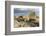 Bench with Lindisfarne Castle, Holy Island, Northumberland-Ross Hoddinott-Framed Photographic Print