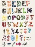 Hand Drawn Abc Elements-Benchart-Art Print