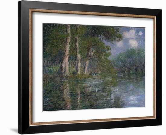 Bend in the Eure, St. Cyr De Vaudreuil, 1919-Eug?ne Boudin-Framed Giclee Print