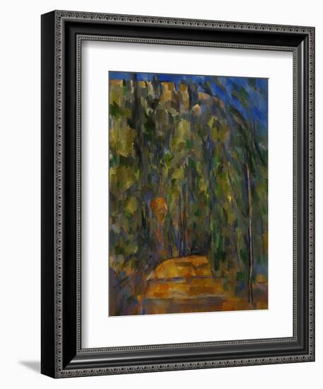 Bend in the Forest Road, 1902-1906-Paul Cézanne-Framed Giclee Print