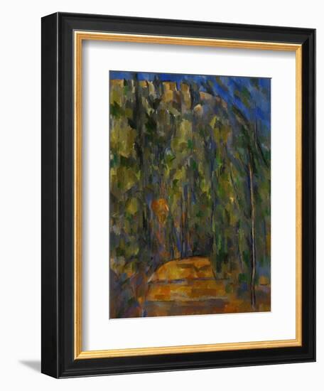 Bend in the Forest Road, 1902-1906-Paul Cézanne-Framed Giclee Print