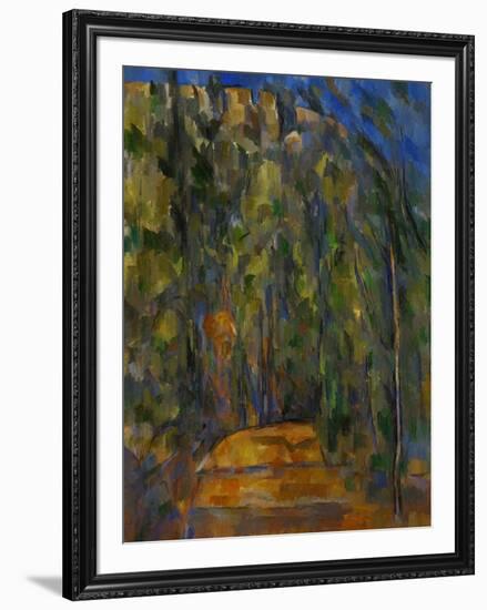 Bend in the Forest Road, 1902-1906-Paul Cézanne-Framed Giclee Print