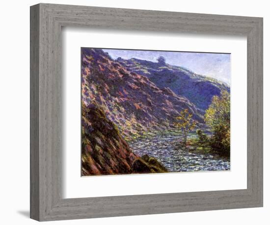 Bend in the River, 1888-Claude Monet-Framed Giclee Print