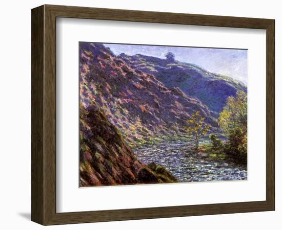 Bend in the River, 1888-Claude Monet-Framed Giclee Print