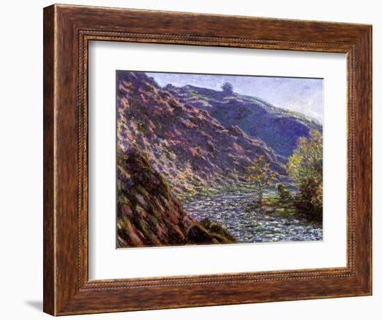 Bend in the River, 1888-Claude Monet-Framed Giclee Print