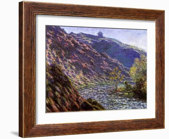 Bend in the River, 1888-Claude Monet-Framed Giclee Print