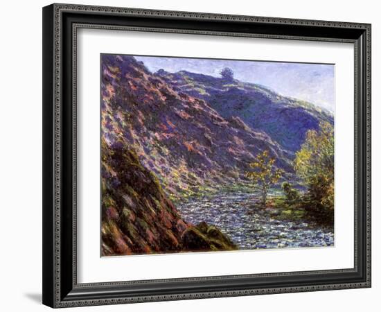 Bend in the River, 1888-Claude Monet-Framed Giclee Print