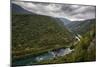 Bend In The Una River From Bosnia Side. River Spans Border Between Bosnia, Herzegovina & Croatia-Karine Aigner-Mounted Photographic Print