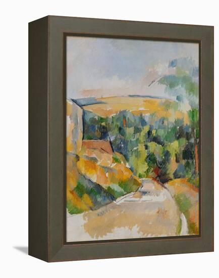 Bend of the Road, 1900/06-Paul Cézanne-Framed Premier Image Canvas