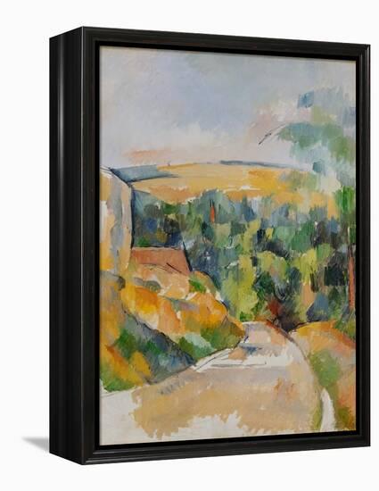 Bend of the Road, 1900/06-Paul Cézanne-Framed Premier Image Canvas