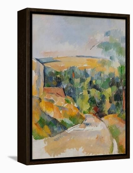 Bend of the Road, 1900/06-Paul Cézanne-Framed Premier Image Canvas