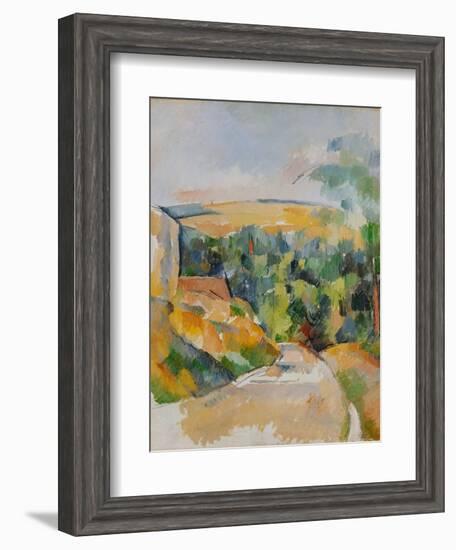 Bend of the Road, 1900/06-Paul Cézanne-Framed Giclee Print