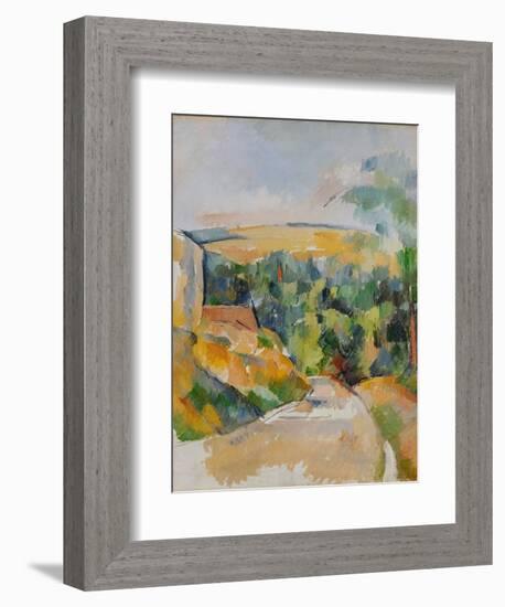 Bend of the Road, 1900/06-Paul Cézanne-Framed Giclee Print