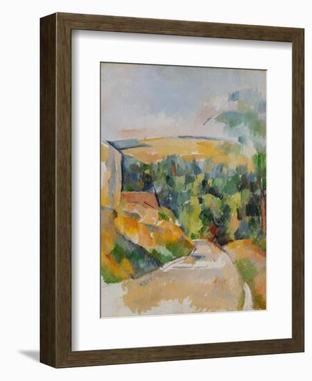 Bend of the Road, 1900/06-Paul Cézanne-Framed Giclee Print