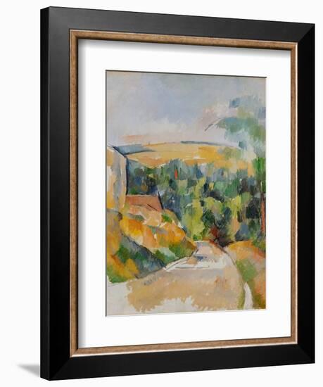 Bend of the Road, 1900/06-Paul Cézanne-Framed Giclee Print