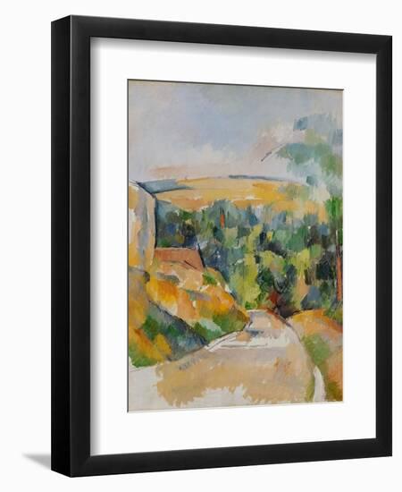 Bend of the Road, 1900/06-Paul Cézanne-Framed Giclee Print