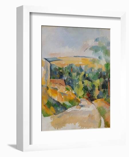 Bend of the Road, 1900/06-Paul Cézanne-Framed Giclee Print