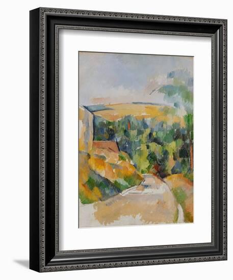 Bend of the Road, 1900/06-Paul Cézanne-Framed Giclee Print