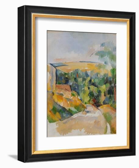 Bend of the Road, 1900/06-Paul Cézanne-Framed Giclee Print