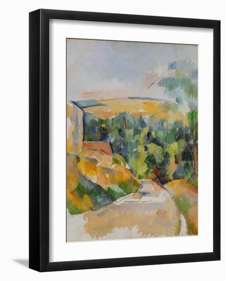 Bend of the Road, 1900/06-Paul Cézanne-Framed Giclee Print