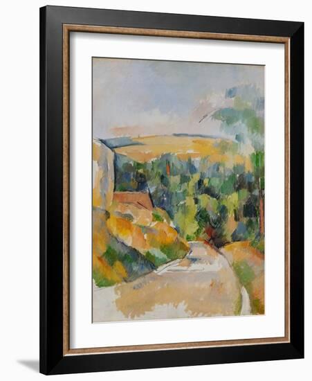 Bend of the Road, 1900/06-Paul Cézanne-Framed Giclee Print