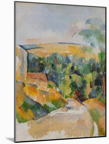 Bend of the Road, 1900/06-Paul Cézanne-Mounted Giclee Print