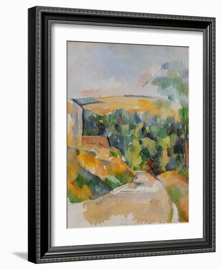 Bend of the Road, 1900/06-Paul Cézanne-Framed Giclee Print