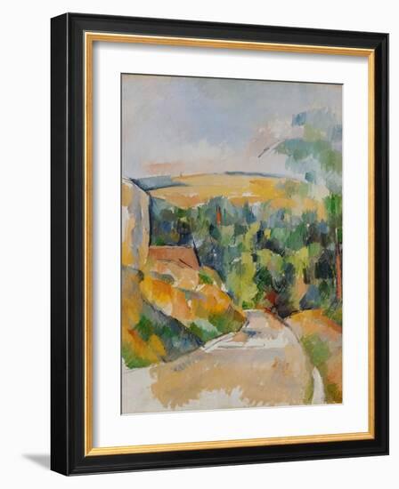 Bend of the Road, 1900/06-Paul Cézanne-Framed Giclee Print