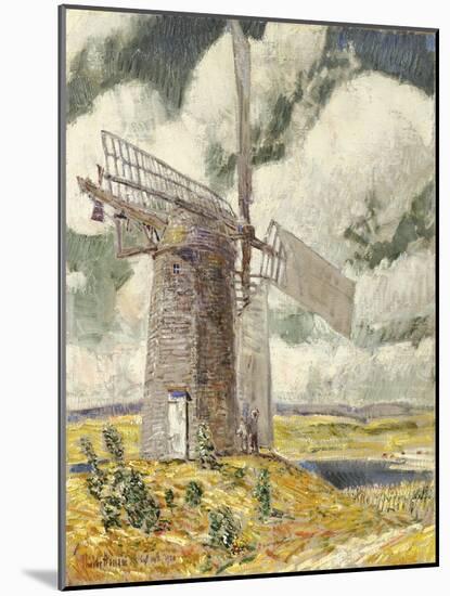 Bending Sail on the Old Mill. 1920-Frederick Childe Hassam-Mounted Giclee Print