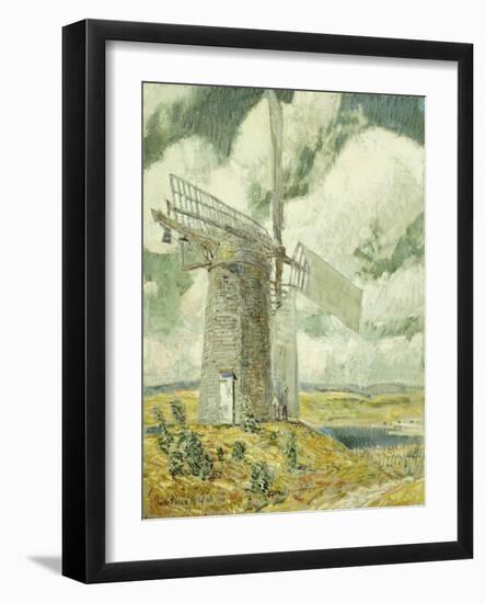 Bending Sail on the Old Mill, Bridgehampton-Childe Hassam-Framed Giclee Print