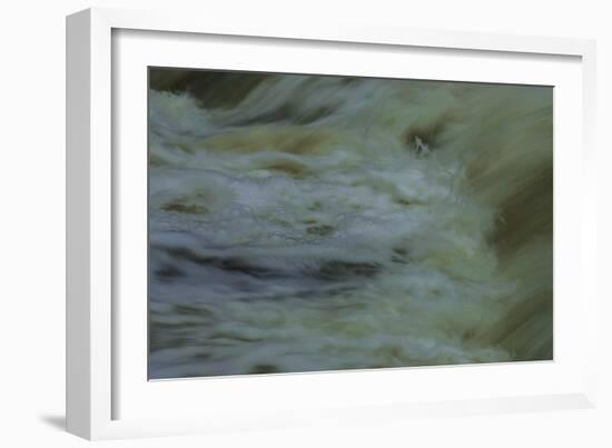Beneath Churning Waterfalls At Dusk-Anthony Paladino-Framed Premium Giclee Print