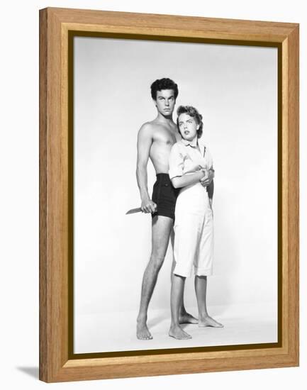 Beneath the 12-Mile Reef, Robert Wagner, Terry Moore, 1953-null-Framed Stretched Canvas