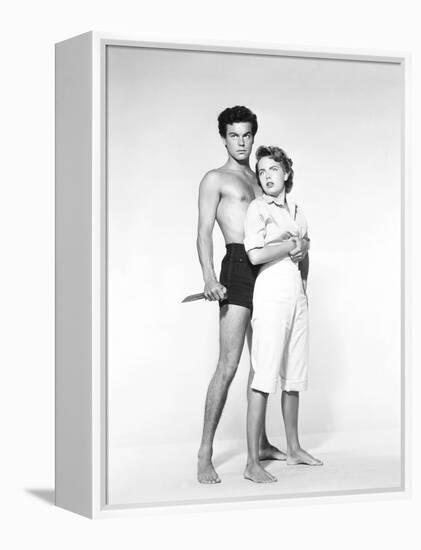 Beneath the 12-Mile Reef, Robert Wagner, Terry Moore, 1953-null-Framed Stretched Canvas