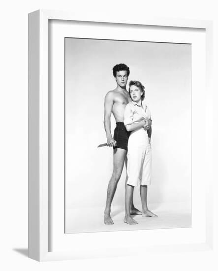 Beneath the 12-Mile Reef, Robert Wagner, Terry Moore, 1953-null-Framed Photo