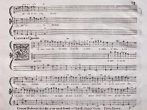 Handwritten Sheet Music of the Concert No 1-Benedetto Marcello-Framed Giclee Print