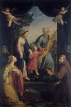 Return from Flight to Egypt with Sts. Catherine and Francis-Benedetto Marini-Framed Art Print