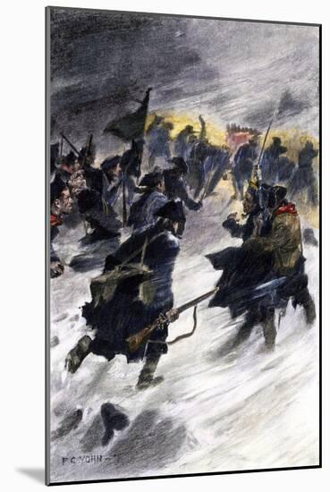 Benedict Arnold's Attack on the British in Quebec in the Winter of 1775-null-Mounted Giclee Print