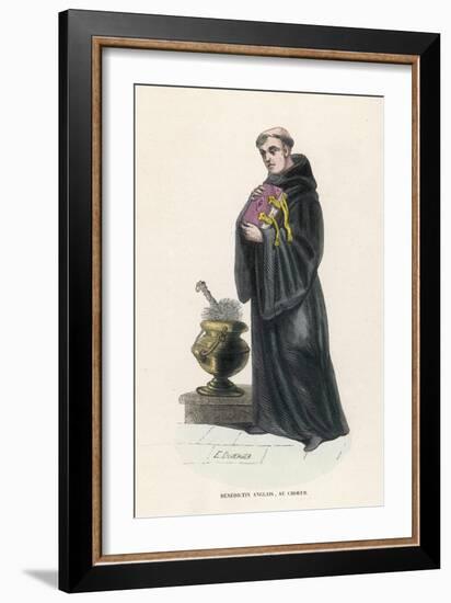 Benedictine Monk in England-L'abbe Tiron-Framed Art Print