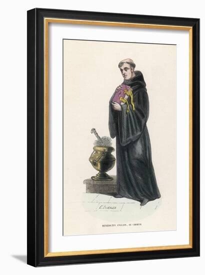 Benedictine Monk in England-L'abbe Tiron-Framed Art Print