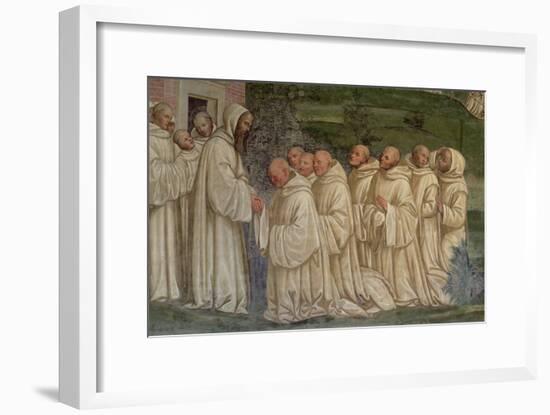 Benedictine Monks, from the Life of St. Benedict-L. Signorelli-Framed Giclee Print