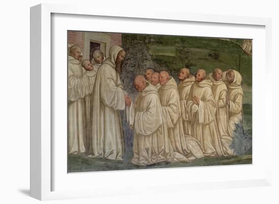 Benedictine Monks, from the Life of St. Benedict-L. Signorelli-Framed Giclee Print