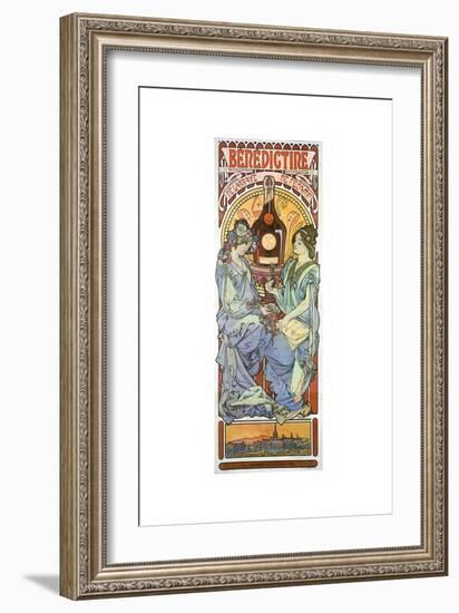 Benedictine-Alphonse Mucha-Framed Art Print